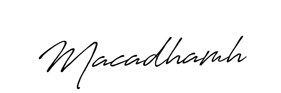 Also we have Macadhamh name is the best signature style. Create professional handwritten signature collection using Antro_Vectra_Bolder autograph style. Macadhamh signature style 7 images and pictures png