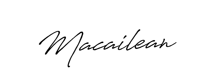 It looks lik you need a new signature style for name Macailean. Design unique handwritten (Antro_Vectra_Bolder) signature with our free signature maker in just a few clicks. Macailean signature style 7 images and pictures png