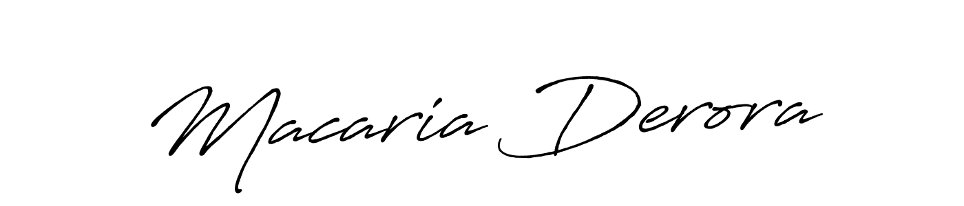 Design your own signature with our free online signature maker. With this signature software, you can create a handwritten (Antro_Vectra_Bolder) signature for name Macaria Derora. Macaria Derora signature style 7 images and pictures png