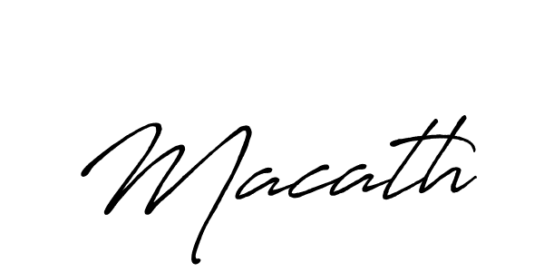 Macath stylish signature style. Best Handwritten Sign (Antro_Vectra_Bolder) for my name. Handwritten Signature Collection Ideas for my name Macath. Macath signature style 7 images and pictures png