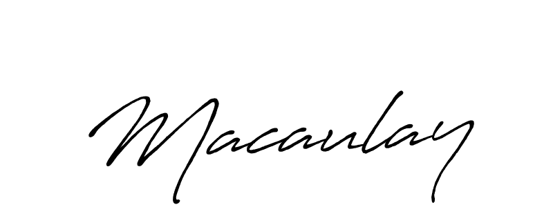 Create a beautiful signature design for name Macaulay. With this signature (Antro_Vectra_Bolder) fonts, you can make a handwritten signature for free. Macaulay signature style 7 images and pictures png