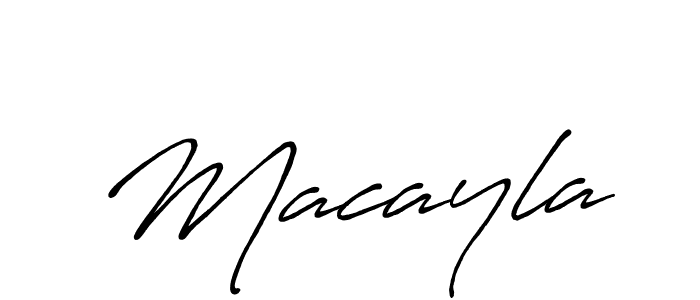 Antro_Vectra_Bolder is a professional signature style that is perfect for those who want to add a touch of class to their signature. It is also a great choice for those who want to make their signature more unique. Get Macayla name to fancy signature for free. Macayla signature style 7 images and pictures png