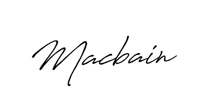 Macbain stylish signature style. Best Handwritten Sign (Antro_Vectra_Bolder) for my name. Handwritten Signature Collection Ideas for my name Macbain. Macbain signature style 7 images and pictures png