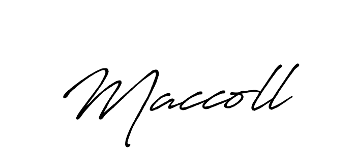 Use a signature maker to create a handwritten signature online. With this signature software, you can design (Antro_Vectra_Bolder) your own signature for name Maccoll. Maccoll signature style 7 images and pictures png