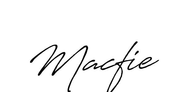 Create a beautiful signature design for name Macfie. With this signature (Antro_Vectra_Bolder) fonts, you can make a handwritten signature for free. Macfie signature style 7 images and pictures png