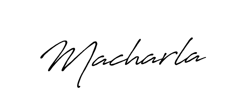 Macharla stylish signature style. Best Handwritten Sign (Antro_Vectra_Bolder) for my name. Handwritten Signature Collection Ideas for my name Macharla. Macharla signature style 7 images and pictures png