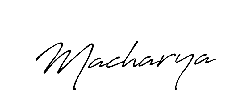 Make a beautiful signature design for name Macharya. With this signature (Antro_Vectra_Bolder) style, you can create a handwritten signature for free. Macharya signature style 7 images and pictures png