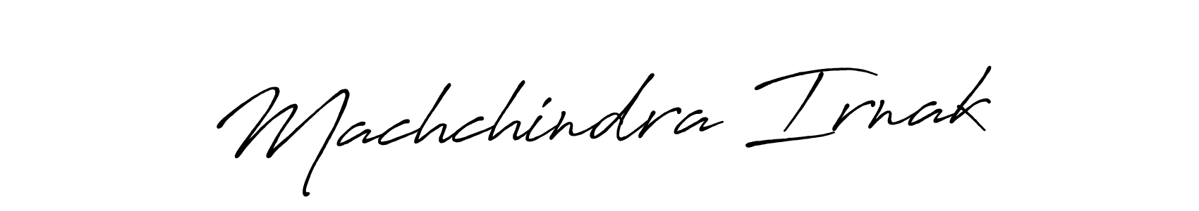 Use a signature maker to create a handwritten signature online. With this signature software, you can design (Antro_Vectra_Bolder) your own signature for name Machchindra Irnak. Machchindra Irnak signature style 7 images and pictures png