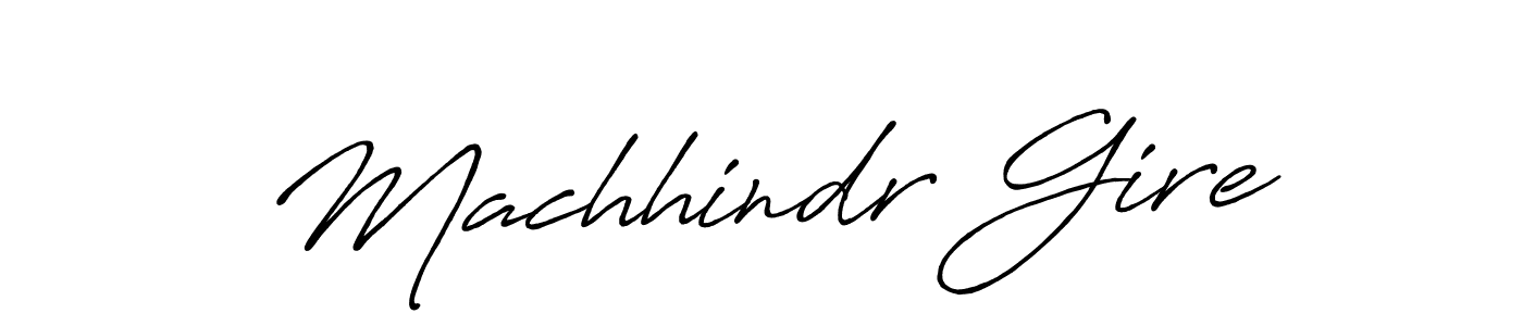 How to make Machhindr Gire signature? Antro_Vectra_Bolder is a professional autograph style. Create handwritten signature for Machhindr Gire name. Machhindr Gire signature style 7 images and pictures png