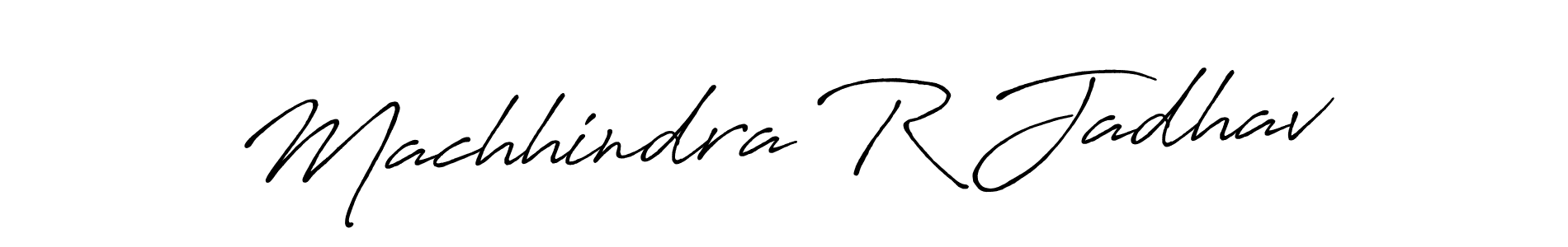 How to make Machhindra R Jadhav signature? Antro_Vectra_Bolder is a professional autograph style. Create handwritten signature for Machhindra R Jadhav name. Machhindra R Jadhav signature style 7 images and pictures png