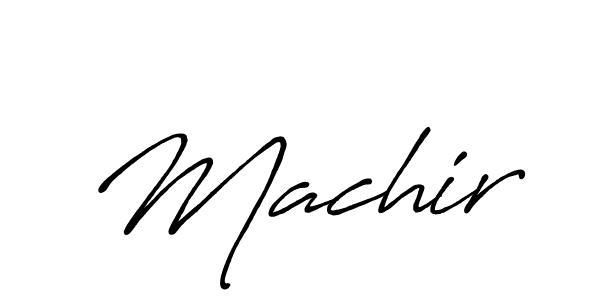 Machir stylish signature style. Best Handwritten Sign (Antro_Vectra_Bolder) for my name. Handwritten Signature Collection Ideas for my name Machir. Machir signature style 7 images and pictures png