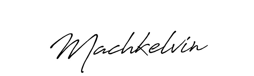 Design your own signature with our free online signature maker. With this signature software, you can create a handwritten (Antro_Vectra_Bolder) signature for name Machkelvin. Machkelvin signature style 7 images and pictures png