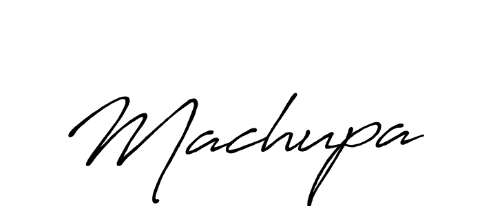 Machupa stylish signature style. Best Handwritten Sign (Antro_Vectra_Bolder) for my name. Handwritten Signature Collection Ideas for my name Machupa. Machupa signature style 7 images and pictures png