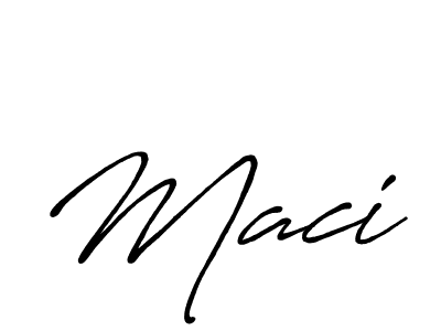 How to make Maci signature? Antro_Vectra_Bolder is a professional autograph style. Create handwritten signature for Maci name. Maci signature style 7 images and pictures png