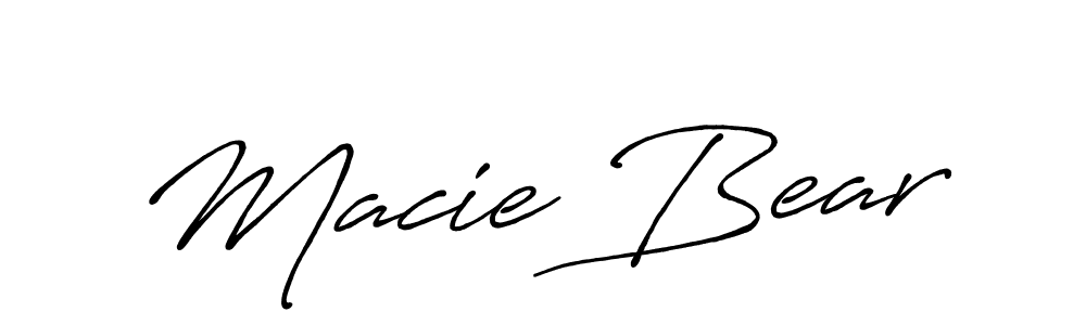 Design your own signature with our free online signature maker. With this signature software, you can create a handwritten (Antro_Vectra_Bolder) signature for name Macie Bear. Macie Bear signature style 7 images and pictures png