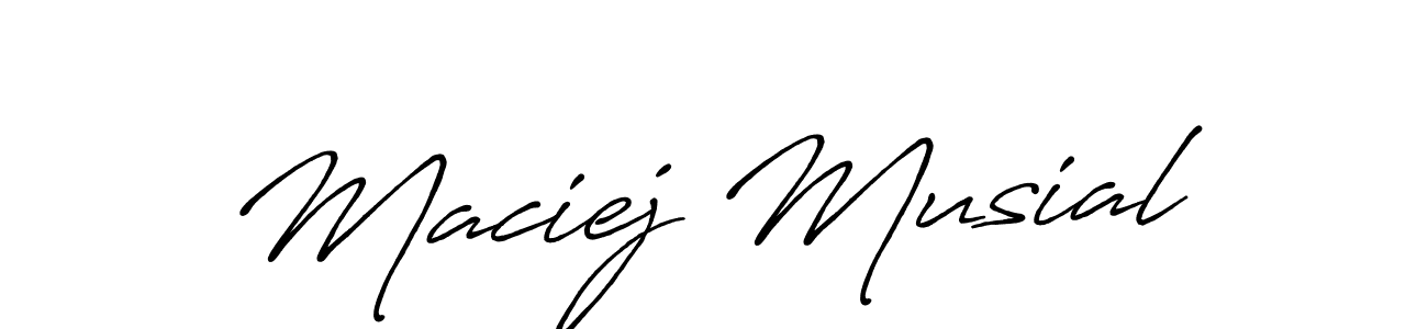 You should practise on your own different ways (Antro_Vectra_Bolder) to write your name (Maciej Musial) in signature. don't let someone else do it for you. Maciej Musial signature style 7 images and pictures png