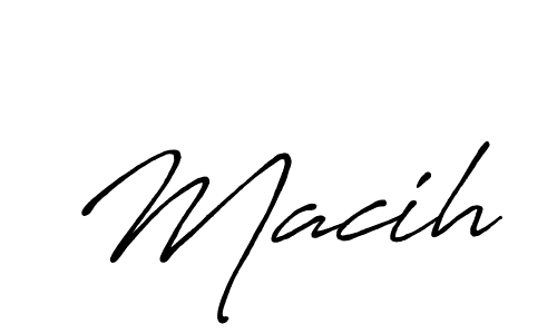 Also we have Macih name is the best signature style. Create professional handwritten signature collection using Antro_Vectra_Bolder autograph style. Macih signature style 7 images and pictures png