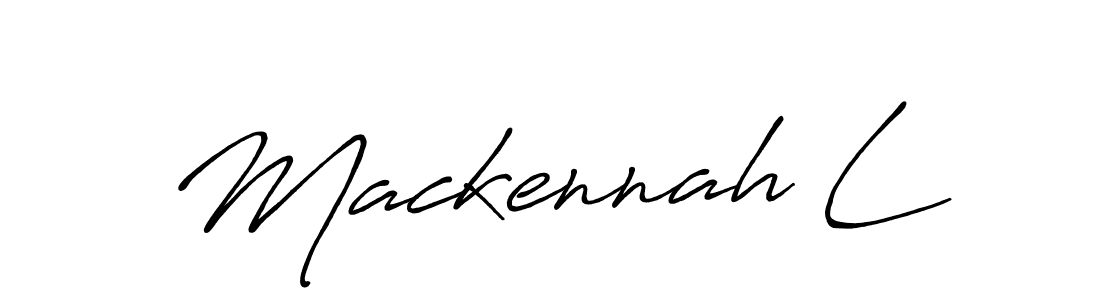Make a beautiful signature design for name Mackennah L. Use this online signature maker to create a handwritten signature for free. Mackennah L signature style 7 images and pictures png