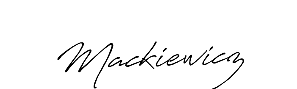 Create a beautiful signature design for name Mackiewicz. With this signature (Antro_Vectra_Bolder) fonts, you can make a handwritten signature for free. Mackiewicz signature style 7 images and pictures png