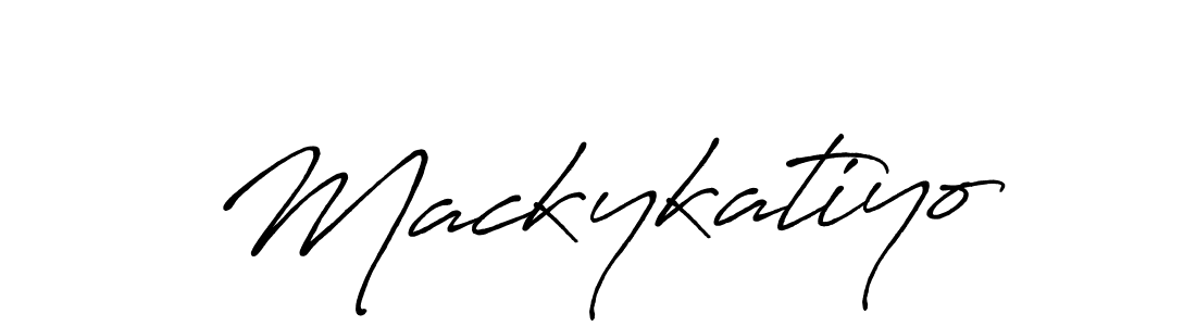 Mackykatiyo stylish signature style. Best Handwritten Sign (Antro_Vectra_Bolder) for my name. Handwritten Signature Collection Ideas for my name Mackykatiyo. Mackykatiyo signature style 7 images and pictures png
