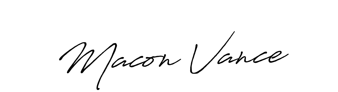 Make a beautiful signature design for name Macon Vance. Use this online signature maker to create a handwritten signature for free. Macon Vance signature style 7 images and pictures png