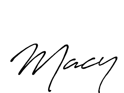 It looks lik you need a new signature style for name Macy. Design unique handwritten (Antro_Vectra_Bolder) signature with our free signature maker in just a few clicks. Macy signature style 7 images and pictures png