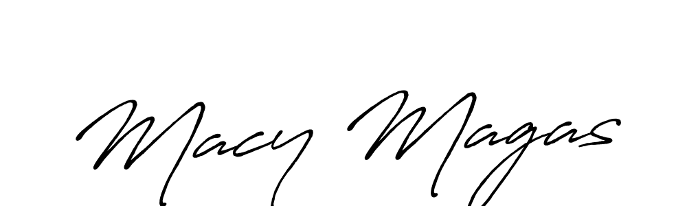 Use a signature maker to create a handwritten signature online. With this signature software, you can design (Antro_Vectra_Bolder) your own signature for name Macy Magas. Macy Magas signature style 7 images and pictures png