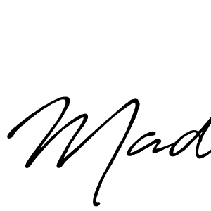 How to make Mad name signature. Use Antro_Vectra_Bolder style for creating short signs online. This is the latest handwritten sign. Mad signature style 7 images and pictures png