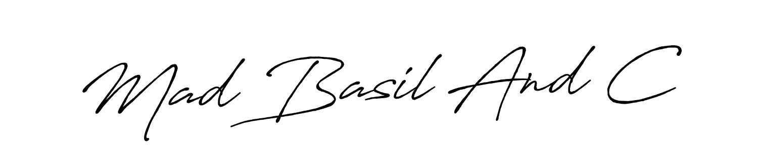 Also You can easily find your signature by using the search form. We will create Mad Basil And C name handwritten signature images for you free of cost using Antro_Vectra_Bolder sign style. Mad Basil And C signature style 7 images and pictures png