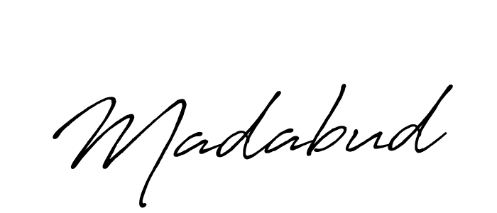 Design your own signature with our free online signature maker. With this signature software, you can create a handwritten (Antro_Vectra_Bolder) signature for name Madabud. Madabud signature style 7 images and pictures png