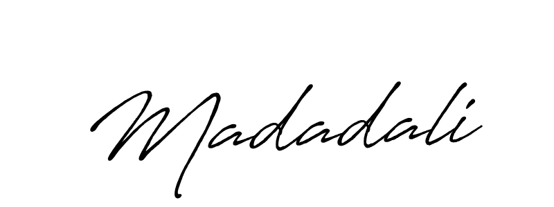 Madadali stylish signature style. Best Handwritten Sign (Antro_Vectra_Bolder) for my name. Handwritten Signature Collection Ideas for my name Madadali. Madadali signature style 7 images and pictures png