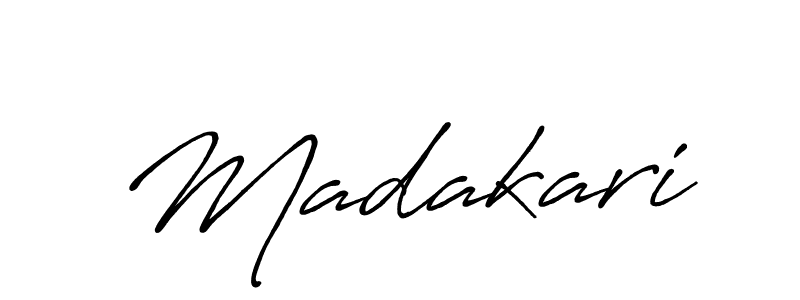 Create a beautiful signature design for name Madakari. With this signature (Antro_Vectra_Bolder) fonts, you can make a handwritten signature for free. Madakari signature style 7 images and pictures png