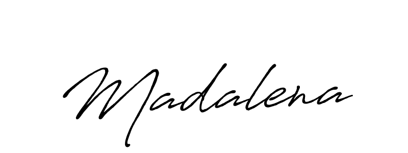 How to make Madalena name signature. Use Antro_Vectra_Bolder style for creating short signs online. This is the latest handwritten sign. Madalena signature style 7 images and pictures png