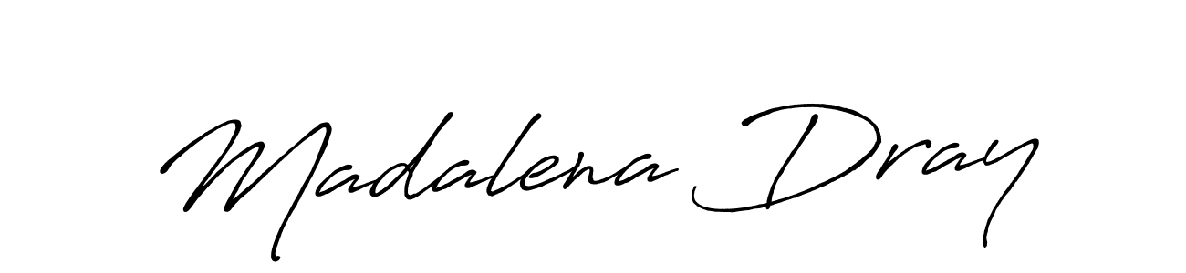Use a signature maker to create a handwritten signature online. With this signature software, you can design (Antro_Vectra_Bolder) your own signature for name Madalena Dray. Madalena Dray signature style 7 images and pictures png