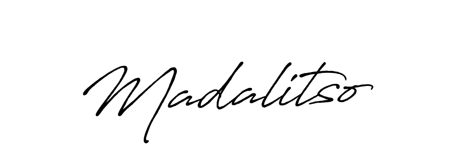 Use a signature maker to create a handwritten signature online. With this signature software, you can design (Antro_Vectra_Bolder) your own signature for name Madalitso. Madalitso signature style 7 images and pictures png