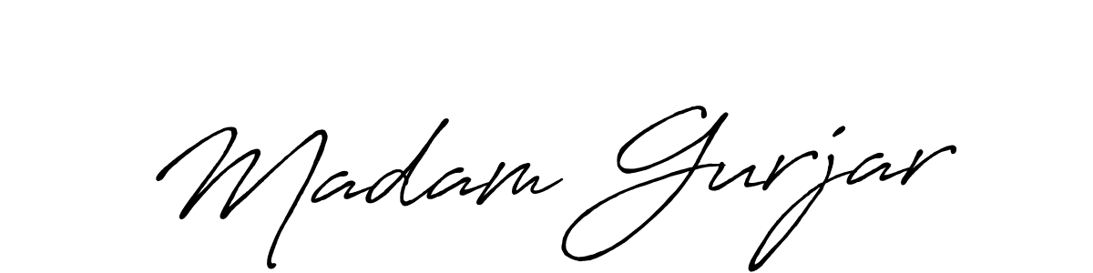 if you are searching for the best signature style for your name Madam Gurjar. so please give up your signature search. here we have designed multiple signature styles  using Antro_Vectra_Bolder. Madam Gurjar signature style 7 images and pictures png