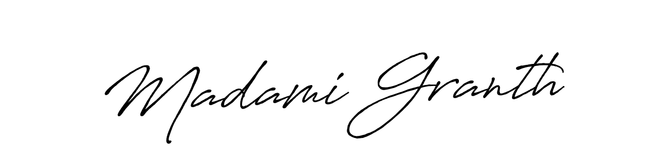 Create a beautiful signature design for name Madami Granth. With this signature (Antro_Vectra_Bolder) fonts, you can make a handwritten signature for free. Madami Granth signature style 7 images and pictures png