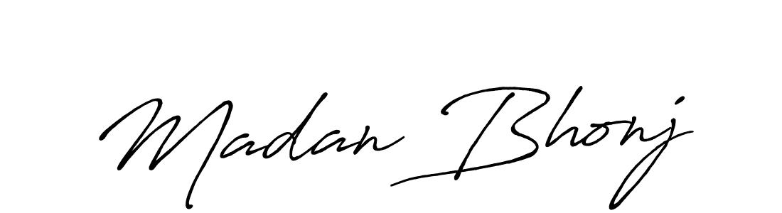 if you are searching for the best signature style for your name Madan Bhonj. so please give up your signature search. here we have designed multiple signature styles  using Antro_Vectra_Bolder. Madan Bhonj signature style 7 images and pictures png