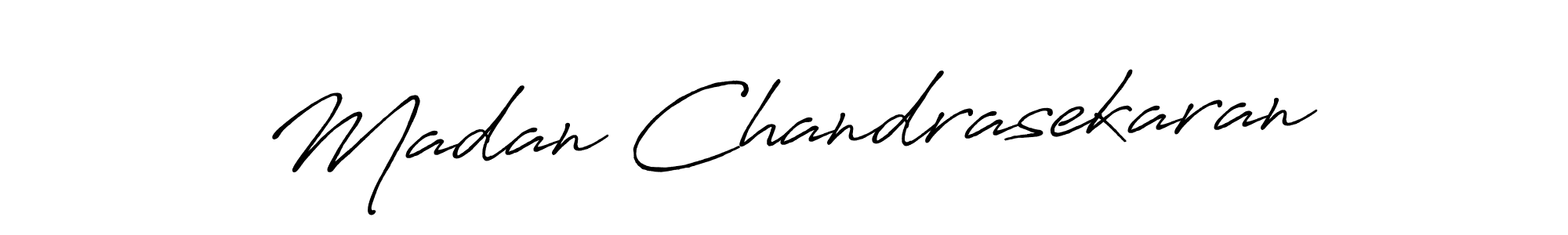 It looks lik you need a new signature style for name Madan Chandrasekaran. Design unique handwritten (Antro_Vectra_Bolder) signature with our free signature maker in just a few clicks. Madan Chandrasekaran signature style 7 images and pictures png