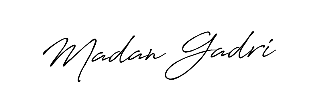 It looks lik you need a new signature style for name Madan Gadri. Design unique handwritten (Antro_Vectra_Bolder) signature with our free signature maker in just a few clicks. Madan Gadri signature style 7 images and pictures png