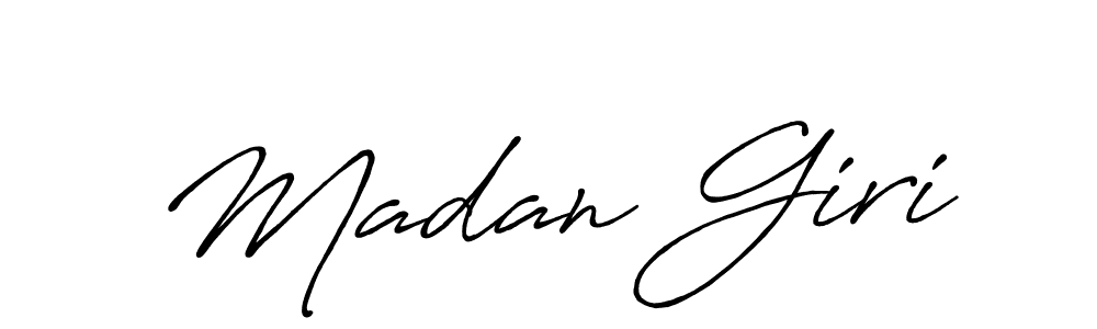 Design your own signature with our free online signature maker. With this signature software, you can create a handwritten (Antro_Vectra_Bolder) signature for name Madan Giri. Madan Giri signature style 7 images and pictures png