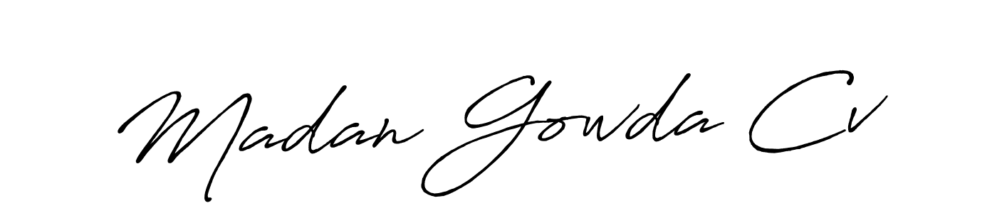 This is the best signature style for the Madan Gowda Cv name. Also you like these signature font (Antro_Vectra_Bolder). Mix name signature. Madan Gowda Cv signature style 7 images and pictures png