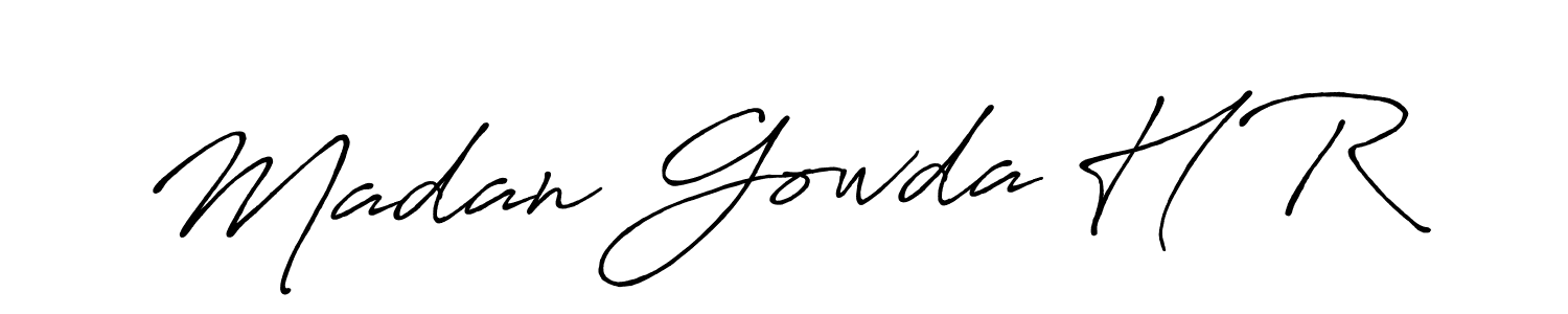 You should practise on your own different ways (Antro_Vectra_Bolder) to write your name (Madan Gowda H R) in signature. don't let someone else do it for you. Madan Gowda H R signature style 7 images and pictures png