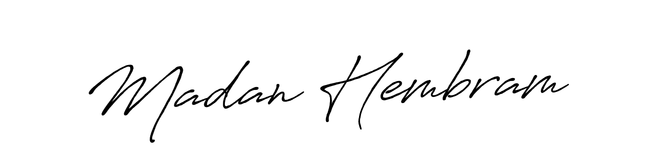 Here are the top 10 professional signature styles for the name Madan Hembram. These are the best autograph styles you can use for your name. Madan Hembram signature style 7 images and pictures png