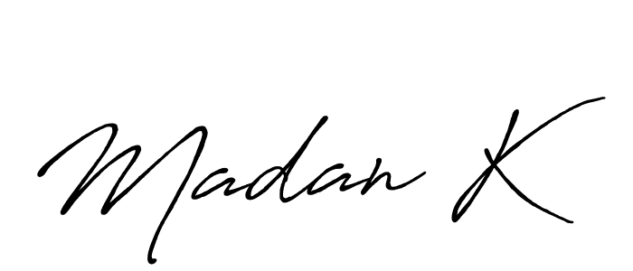 Also You can easily find your signature by using the search form. We will create Madan K name handwritten signature images for you free of cost using Antro_Vectra_Bolder sign style. Madan K signature style 7 images and pictures png