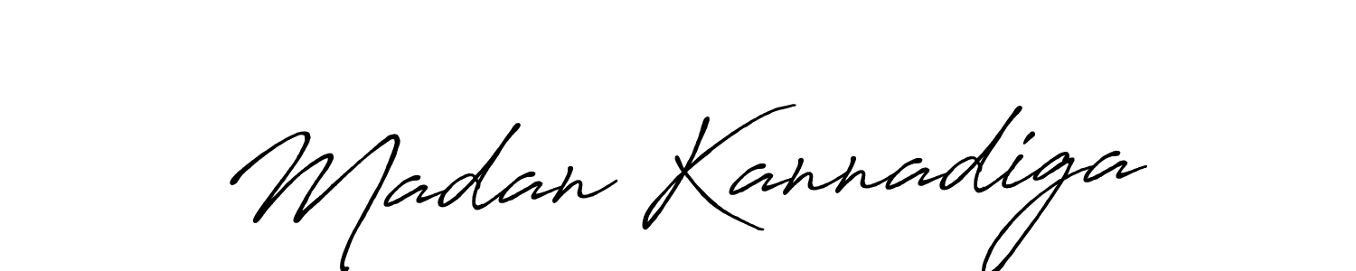 How to make Madan Kannadiga signature? Antro_Vectra_Bolder is a professional autograph style. Create handwritten signature for Madan Kannadiga name. Madan Kannadiga signature style 7 images and pictures png