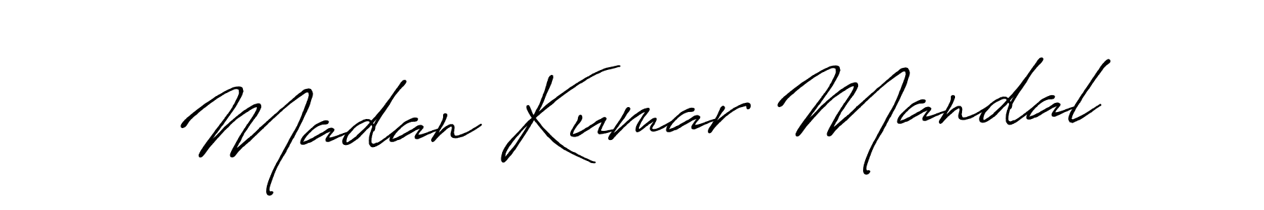 How to make Madan Kumar Mandal signature? Antro_Vectra_Bolder is a professional autograph style. Create handwritten signature for Madan Kumar Mandal name. Madan Kumar Mandal signature style 7 images and pictures png