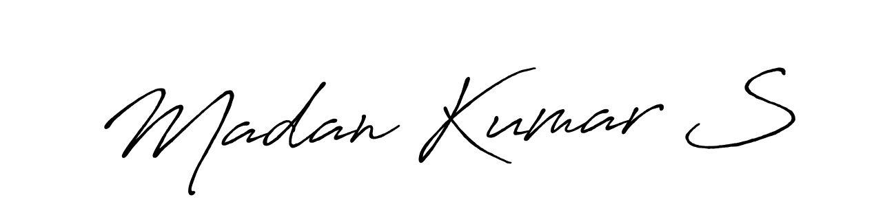 Make a short Madan Kumar S signature style. Manage your documents anywhere anytime using Antro_Vectra_Bolder. Create and add eSignatures, submit forms, share and send files easily. Madan Kumar S signature style 7 images and pictures png