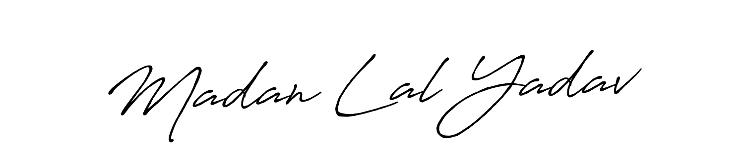 Also You can easily find your signature by using the search form. We will create Madan Lal Yadav name handwritten signature images for you free of cost using Antro_Vectra_Bolder sign style. Madan Lal Yadav signature style 7 images and pictures png