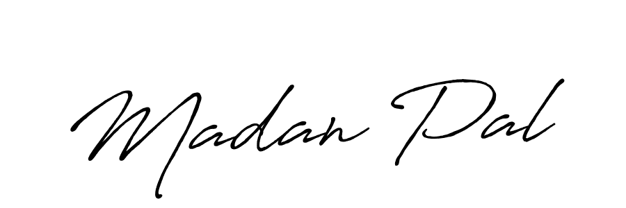 Make a beautiful signature design for name Madan Pal. With this signature (Antro_Vectra_Bolder) style, you can create a handwritten signature for free. Madan Pal signature style 7 images and pictures png